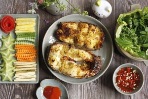 Thực đơn hàng ngày: Cá trắm nướng riềng mẻ