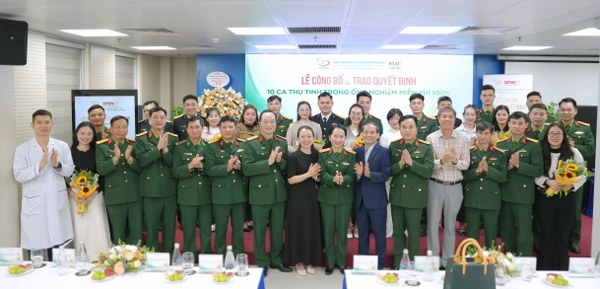 Công bố 10 ca thụ tinh trong ống nghiệm miễn phí 100%