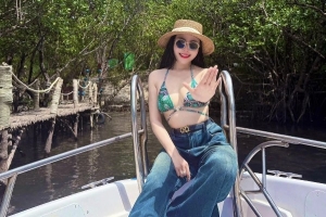 Diễn viên Huyền Trang ngoài đời sở hữu sắc vóc xinh đẹp