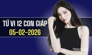 Ngày 5/2/2026: Tử vi 12 con giáp Tuổi Dần bứt phá, Sửu nên kiên nhẫn