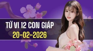 Tử vi 12 con giáp ngày 20/2/2026: Tuổi Dần bứt phá, Tỵ khởi sắc