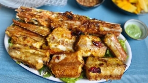 Thực đơn hàng ngày: Cá chìa vôi nướng muối ớt