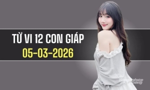 Ngày 5/3/2026: Tử vi 12 con giáp Tuổi Dần có quý nhân phù trợ