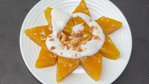 Thực đơn hàng ngày: Bánh chuối hấp bằng bột năng