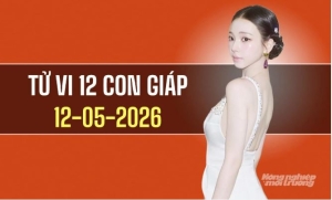 Ngày 12/5/2026: Tử vi 12 con giáp Thìn, Hợi nhận nhiều may mắn