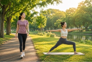 Kết hợp đi bộ và yoga: Bí quyết giúp giảm mỡ, khỏe dáng và làm chậm lão hóa