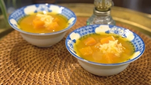 Thực đơn hàng ngày: Chè bí đỏ gạo nếp