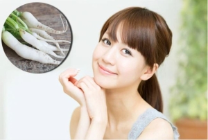 Củ cải trắng chứa nhiều dưỡng chất có lợi cho làn da
