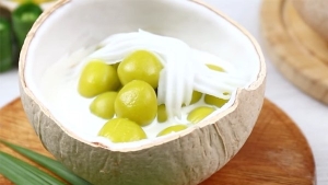 Thực đơn hàng ngày: Chè bơ viên nước cốt dừa