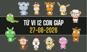 Tử vi 12 con giáp thứ Năm 27/8/2026: Ngọ vượng lộc, Mão áp lực ngày Rằm tháng 7