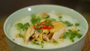 Thực đơn hàng ngày: Cháo gà 