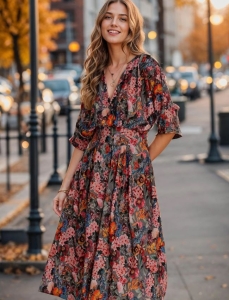 4 kiểu váy hoa nữ tính giúp nàng làm mới tủ đồ mùa thu